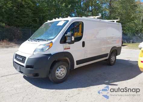 2021 Ram Promaster 1500 Low Roof 136 Wb из США, поврежденный, VIN 3C6LRVAG3ME529944